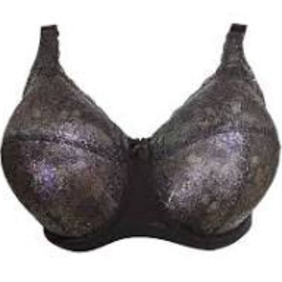 Elila dark blue lace bra Mermaid 40G full coverage underwire support comfort - Picture 8 of 8